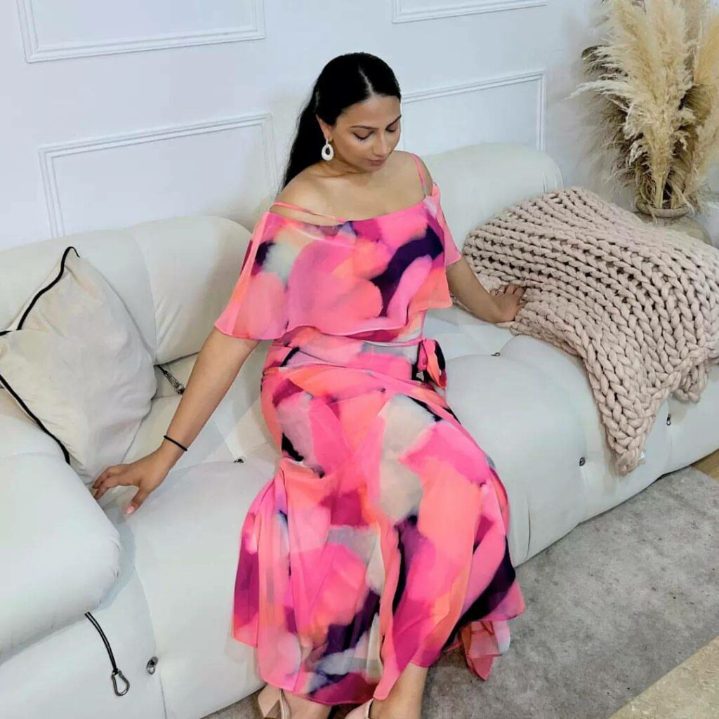 Chiffon cocktail party dresses for women