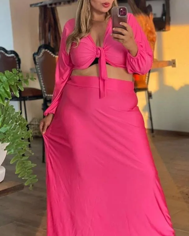 Barbie-inspired crop tops