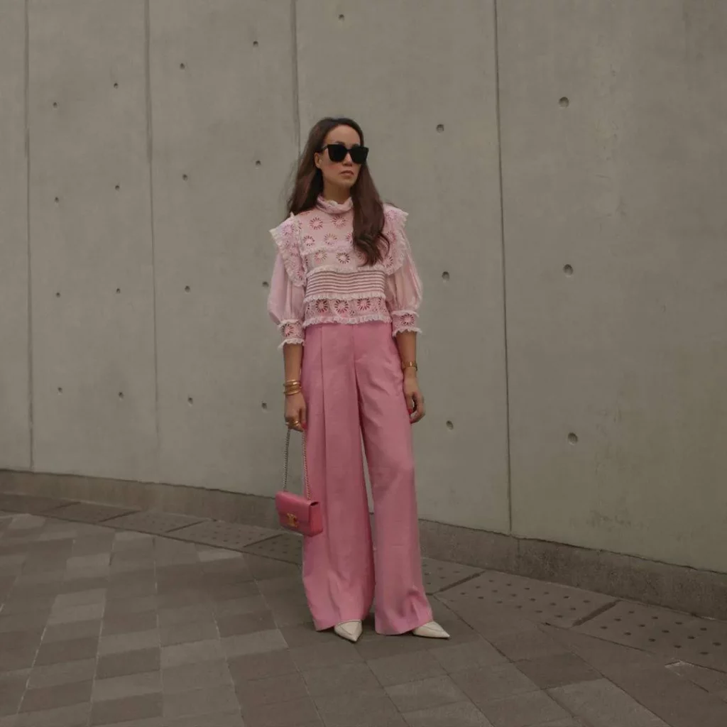 Pink petite pants