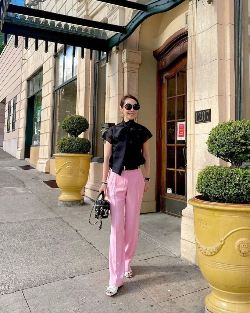 Pink petite pants