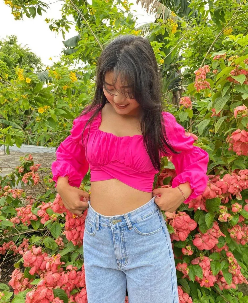 Pink holiday tops