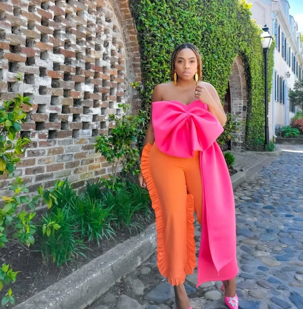 Pink bow tops