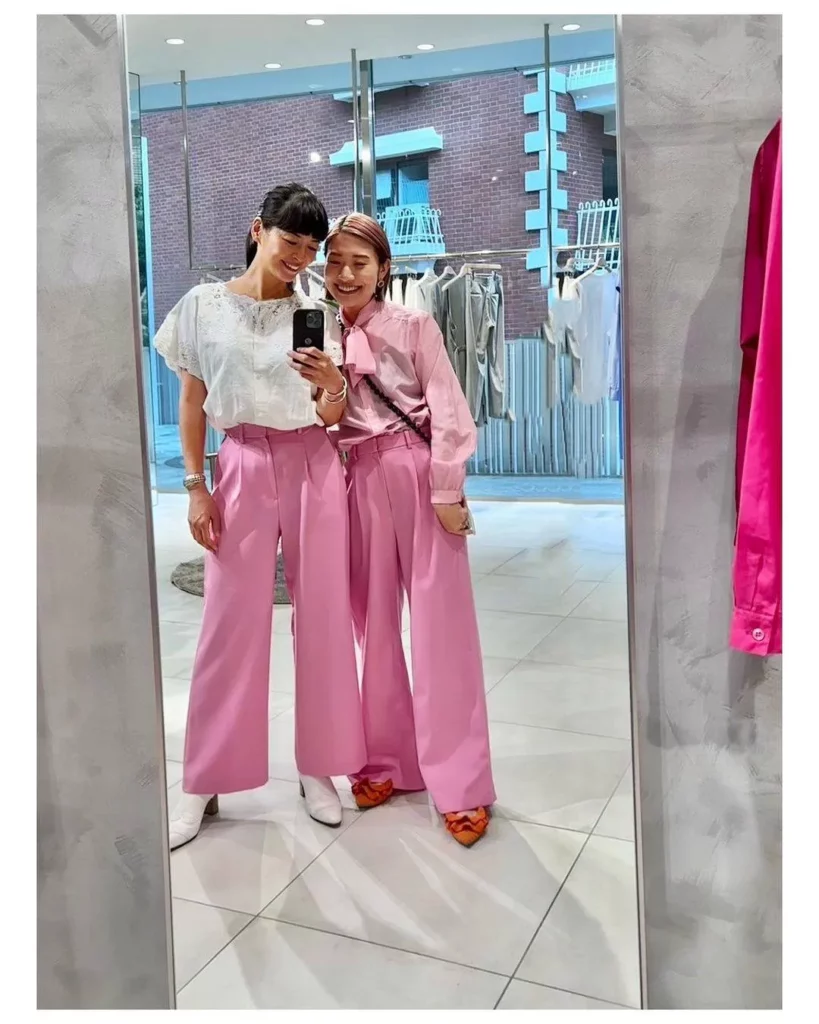 Pink capri pants for her