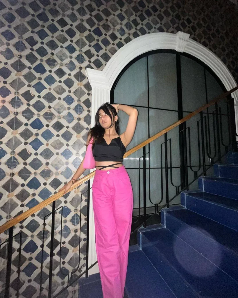 Pink loungewear pants