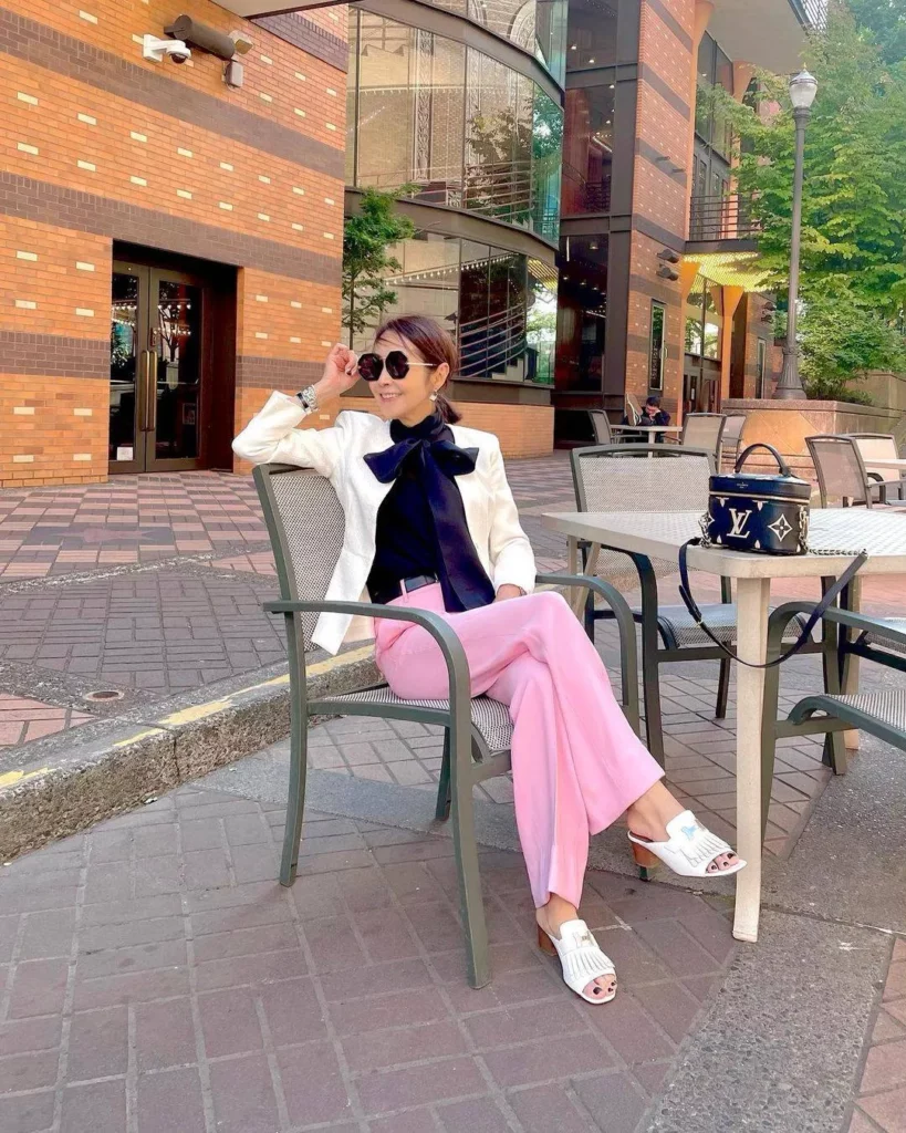 Pink pastel pants