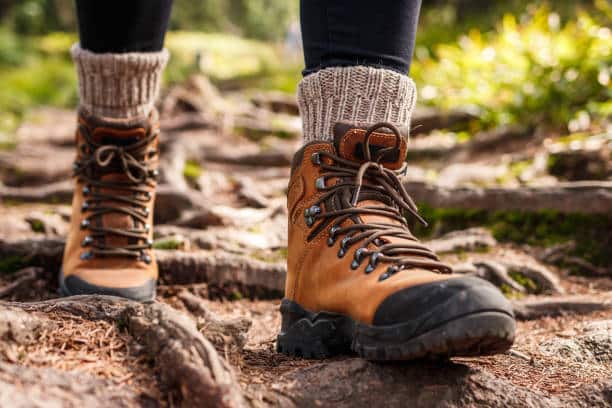 Hiking boot - Leather ankle shoes