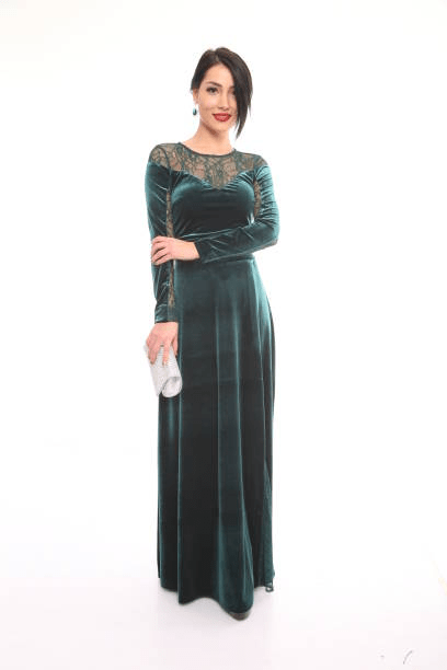 Modest Emerald Green Dress