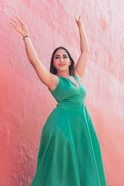 Plus-size Green Dress