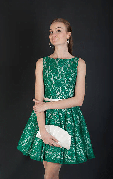 Short Dark Green Dress