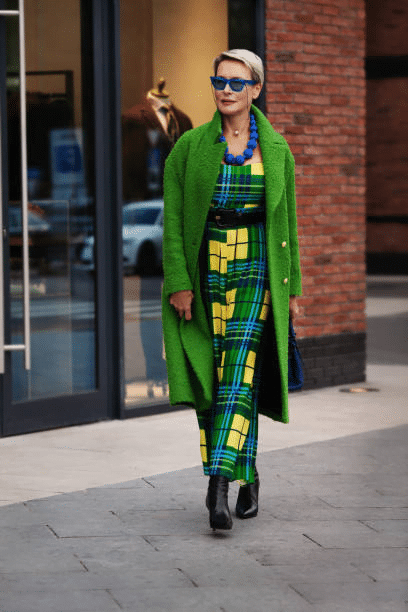 Tartan Green Dress