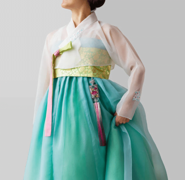 Light Green Silk Dress