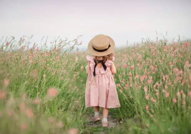 Pink baby ball gown and pink loafers