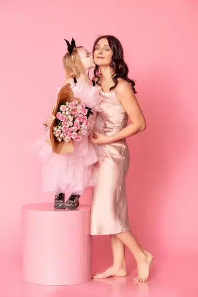 Pink tulle dress with animal print baby shoes