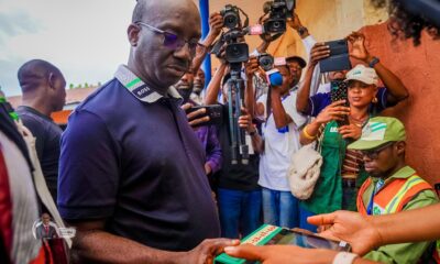 INEC Declares APC's Monday Okpebholo Winner Of Edo Governorship Election
