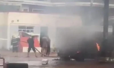 Fire Guts Gov Peter Mbah’s Pinnacle Oil Filling Station