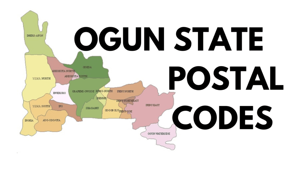 Ogun State Postal Code Zip Codes For Ogun State