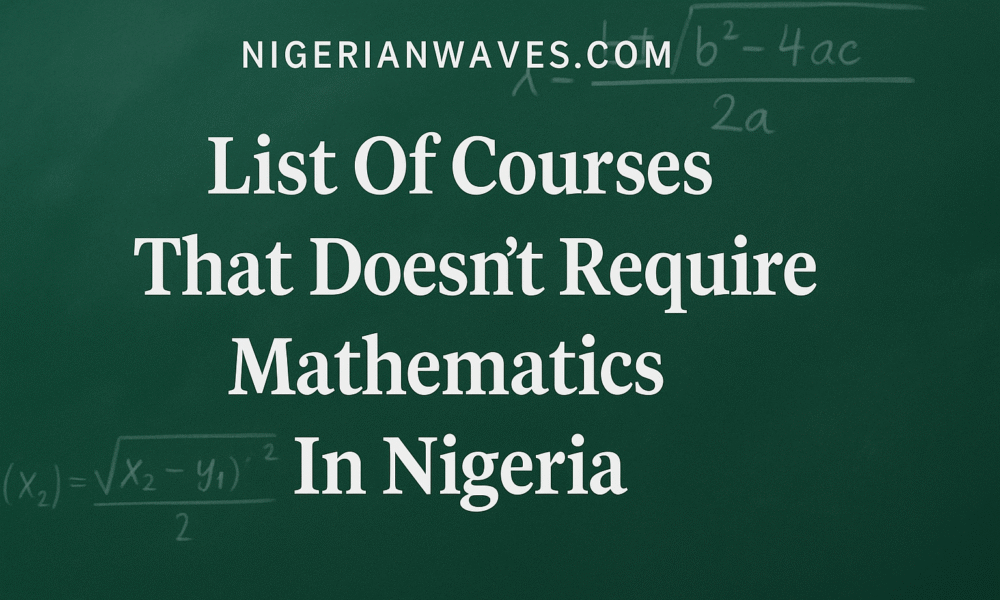 Courses That Doesn’t Require Mathematics