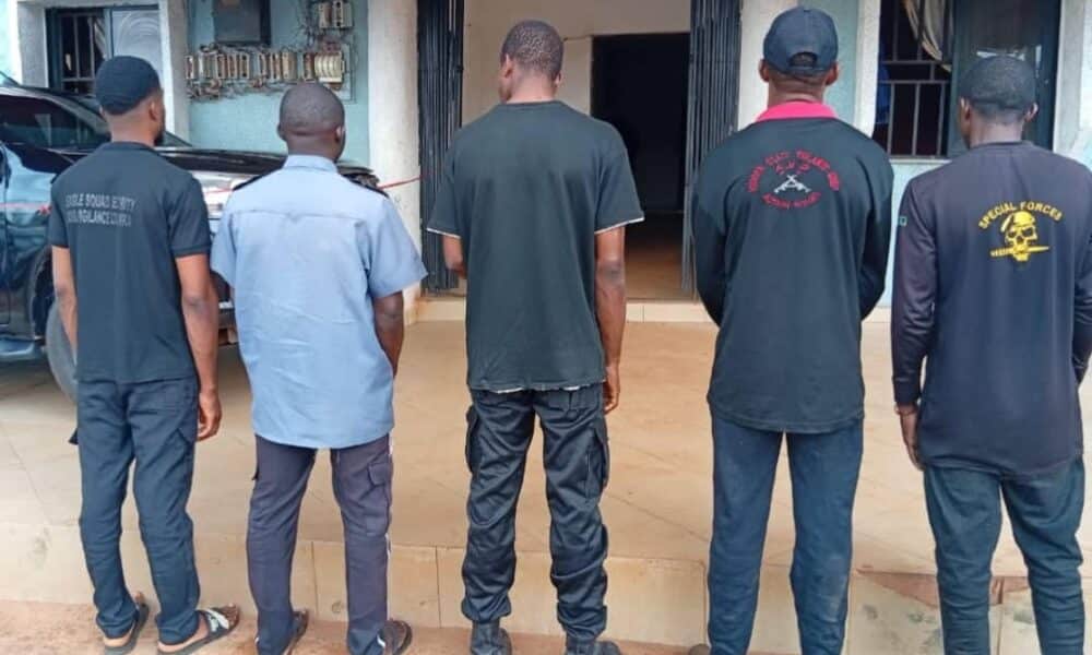 NSCDC arrests five fake security guards, seizes rifle in Anambra