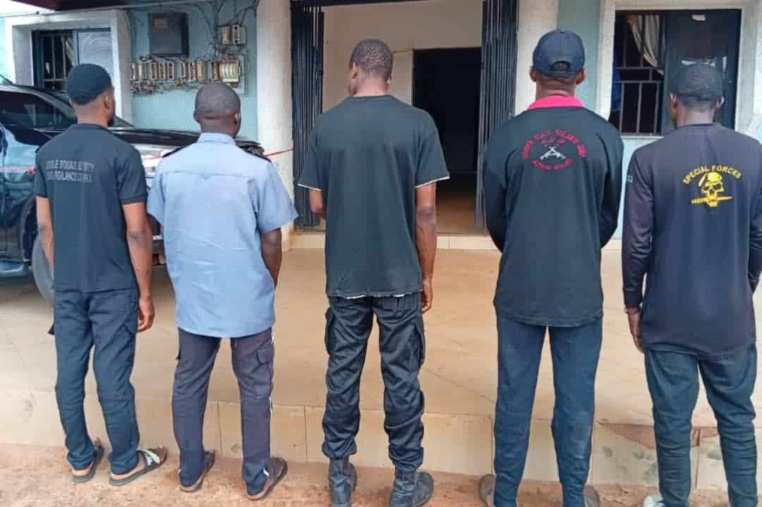 NSCDC arrests five fake security guards, seizes rifle in Anambra
