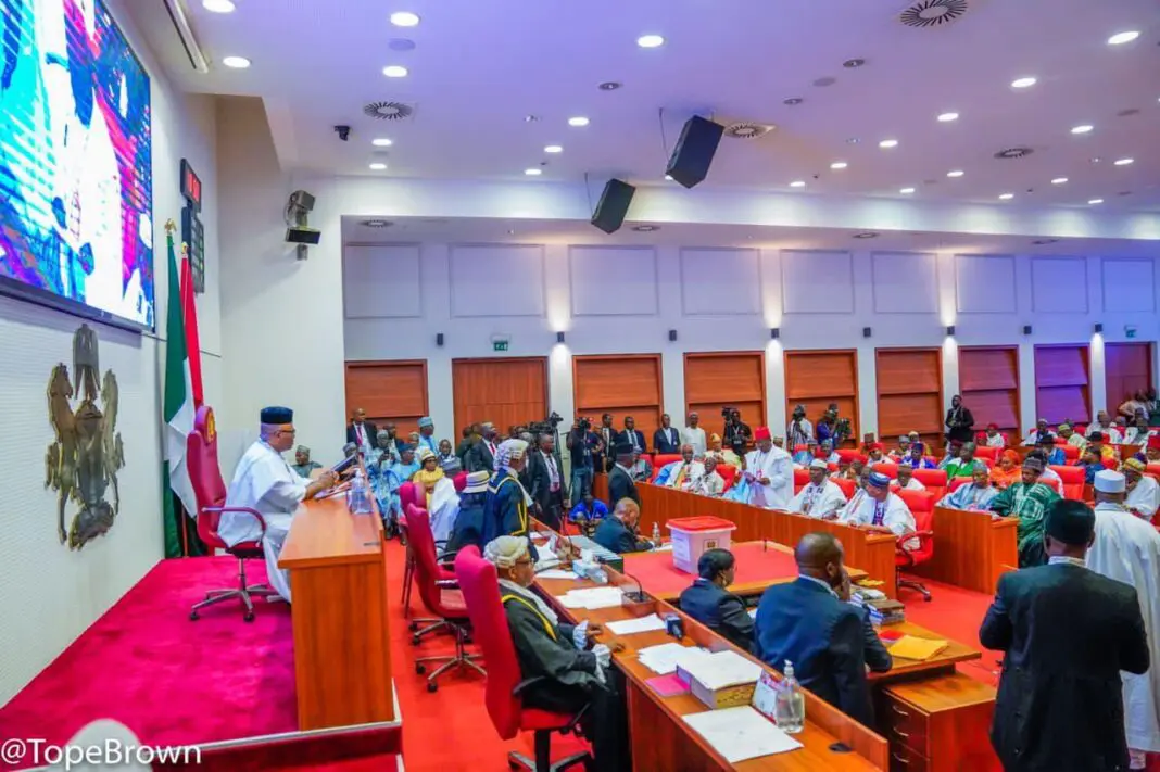 Senate Halts Debate on Electoral Act 2025 After Akpabio’s Outburst on 2019 Election
