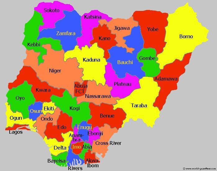 States in Nigeria and Their Local Government Areas