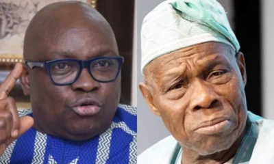 ‘You Belong In The Zoo…' - Fayose Slams Obasanjo In 'Thank You' Message