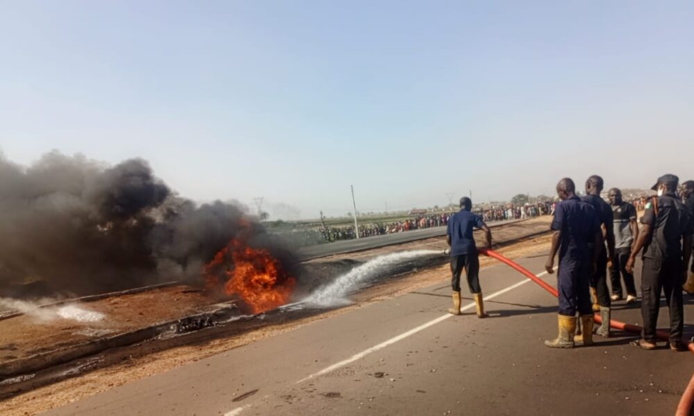 Three Killed as Fuel Tanker Explodes at Kano Market Junction