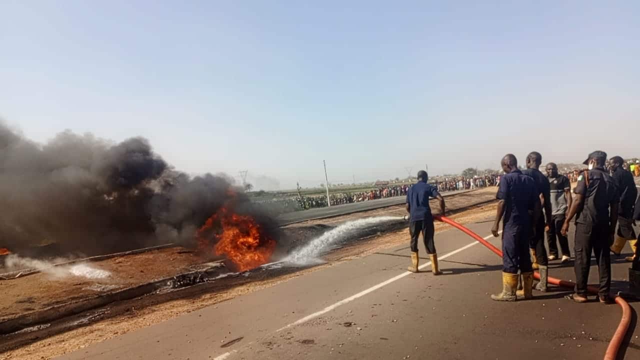 Three Killed as Fuel Tanker Explodes at Kano Market Junction